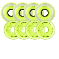 Labeda Roller Hockey Wheel Premium X-Soft 74A Youth Hilo Combo 68mm 72mm Union