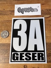 Geser 3A Reflective Sticker Crew Tag Slap Graffiti Freights Throw Up MSK CBS OTR
