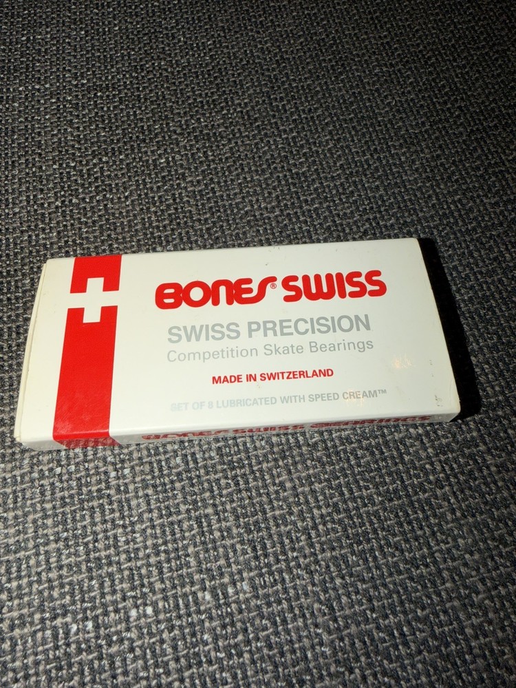 Powell Bones Swiss Precision Competition Skateboard Longboard Bearings Set/8