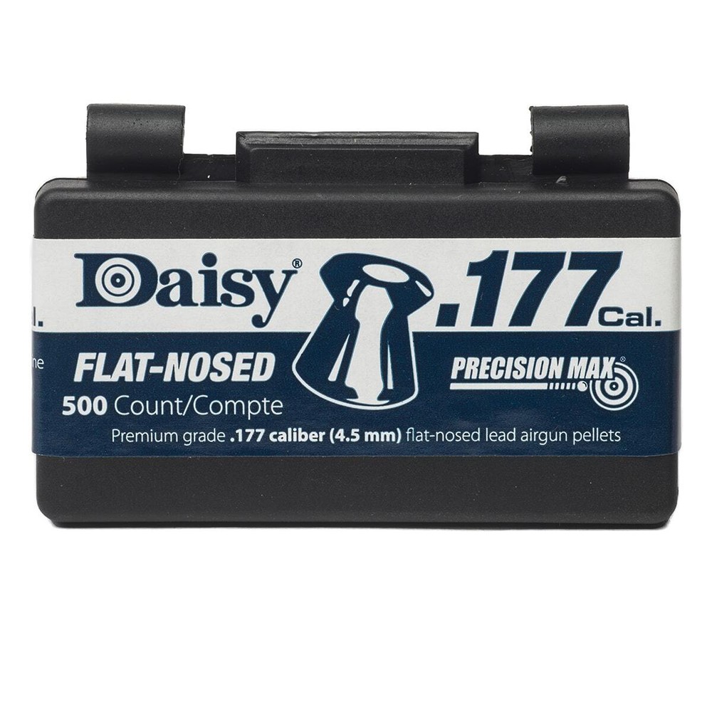 Daisy .177 Caliber PrecisionMax Flat Pellets, 500-Count for air guns