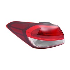 Left Driver Side Halogen Outer Tail Light Taillamp for 2017 2018 Kia Forte Sedan