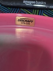 Discraft ESP Swirl Zone 3 Point Swirl Zone Basketball Stamp Pink Disc Golf