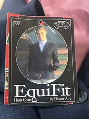 NWT Devon-aire Equi-fit Navy Blue English Horse Riding Show Hunt Coat Womens 6-8