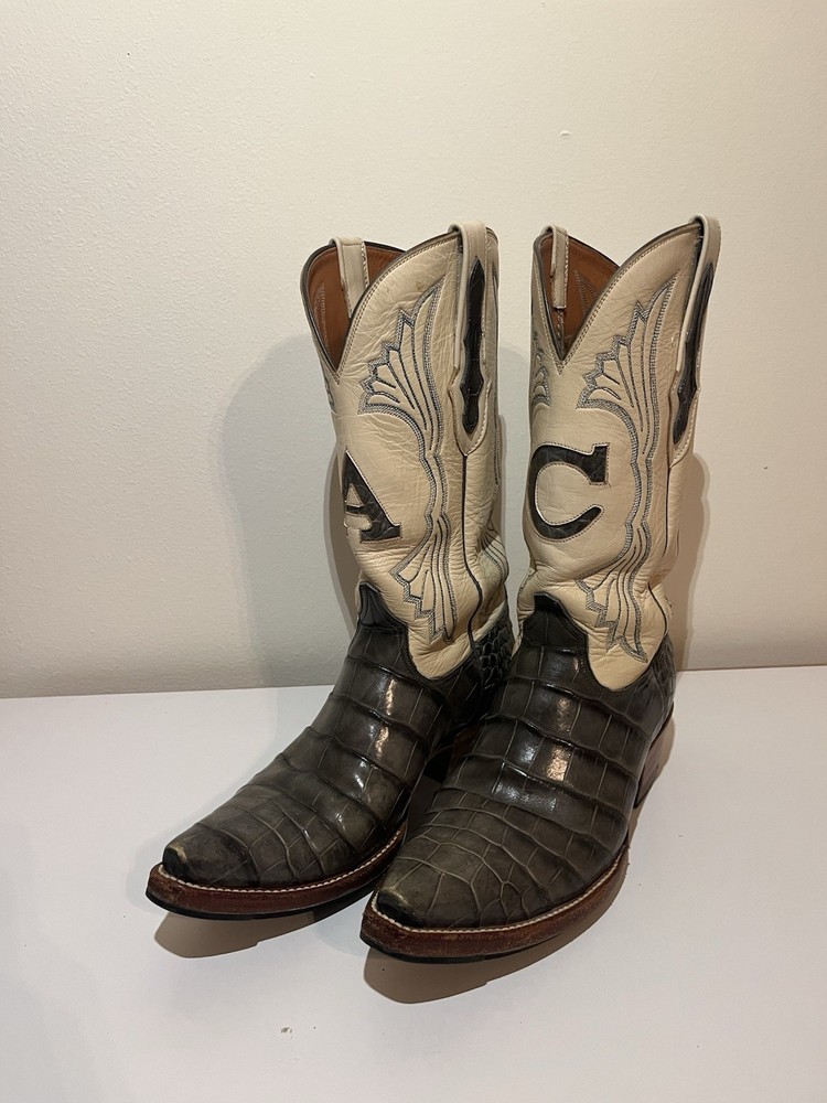 Black Jack Hand Made (USA) American Alligator Boots 8.5D
