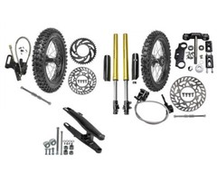 Wheel 60/100-14 80/100-12 Tire Disc Brake Front Forks Shock Conversion kit CRF50
