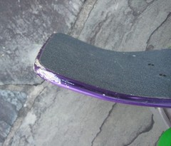 Santa Cruz Keith Meek Slasher Retro Reissue Purple Skateboard Complete Deck READ