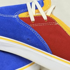 Lakai Riley 2 Blue/Red/Yellow Hawk Suede Skateboarding Sneakers Men’s 9.5 – READ