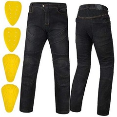 Motorcycle Dirt Bike Pants for Men CE Armored Motocross Riding 34W x 32L Gray