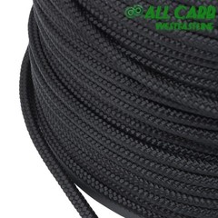1/4in×500ft Nylon Solid Braid Rope High UV Abrasion Resistance Industrial Black