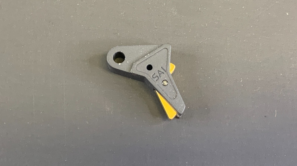 EMG x SAI Tier One Flat Trigger for Elite Force GLOCK GBB Pistols (BLACK / GOLD)