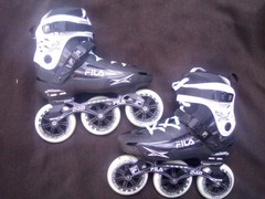 Fila Rollerblades – Size 11 – 110mm 3WD – Houndini Pro – Inline Skates