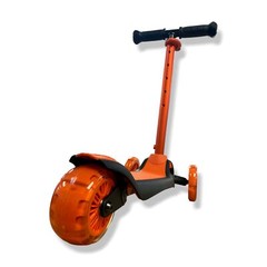$122 YBike Red GLX Boost Kid Kick Light-Up Scooter Adjustable Steering Handle