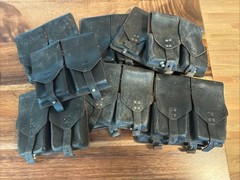 Vintage FN-FAL FAL .308 7.62×51 Austrian Leather Magazine Pouch, Surplus Miltary