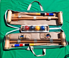 Rare Forster USCA Croquet 4-Player Tournament Grade 1987-1988 Brass Ring Mallets