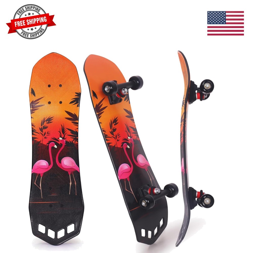 27″x 8″ Complete Skateboard for Beginners Youth Teens Kids Boys or Girls with…