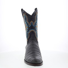 Dingo Trail Boss DI-108 Mens Black Extra Wide Leather Cowboy Western Boots