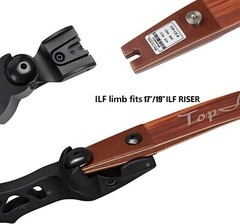 ILF Limbs Made of Carbon+Bamboo Core+Fiberglass for H19″-62″ / H17″-60″ ILF Bow