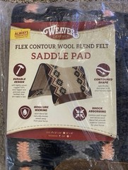 Weaver Leather Flex Contour Wool Blend Saddle Pad, 32 x 34”