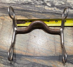 Vintage Reinsman RB #651 Sweet Iron Medium Port Western Curb Bit 5″ USA