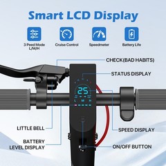 300W 7.5AH Folding Electric Scooter Adult 10» Urban Commuter E-scooter Range