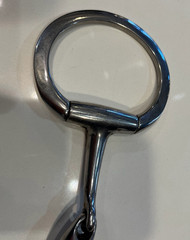 Korsteel 5.5″ Stainless Steel Oval Link Eggbutt Snaffle Bit, 14MM