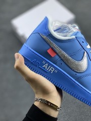 CI1173-400 Off White x Nk A Force 1 Low ’07 MCA University Blue