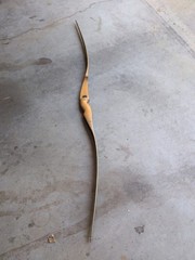 Vintage Cravotta Bros. Black Hawk Yellow Jacket recurve Bow 50# RH