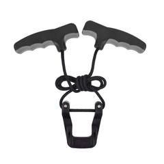 Compound Bow Crossbow Rope Cocking Device Pull Aid 4-Finger Silicone Grey
