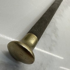 Vintage County Handmade Equestrian Black Leather Riding Crop Whip 20.5” England