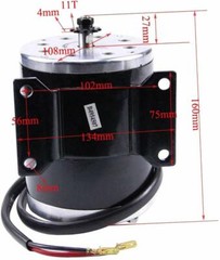 24V 500W Electric Brush Motor Fr E-Bike Scooter Razor E100 E200 E300 MX350 MX500