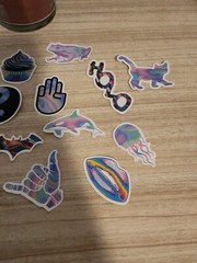 Cute Colorful Stickers Unisex Kids Skateboard Laptop Decal 18 Pack Animals Cat