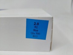 2.0″ Blue Raptor II R2 Vanes By Norway Industries: Bulk Package Of 500 Count