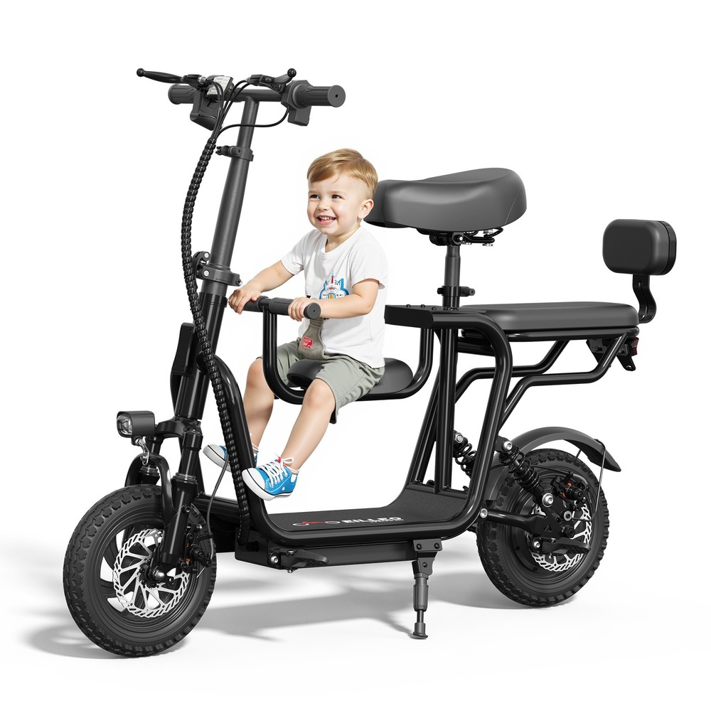 EILLEO Electric Scooter W/ Seat 48V for Adult 750W Max Motor 17.4MPH 20 Miles