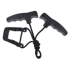 Compound Bow Crossbow Rope Cocking Device Pull Aid 4-Finger Silicone Grey