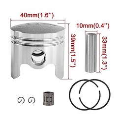 40mm Big Bore Cylinder Piston Ring Kit for 2 Stroke Engine 43cc 47cc 49cc 40-5