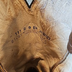 Dan Post Brown Leather Vintage Western Cowboy Boots Mens Size 9 RARE!