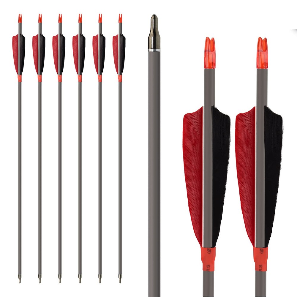 MS Jumpper Archery Carbon Arrows, High Percentage Carbon-Fiber Arrow Spine 400 w