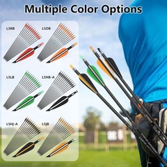 12-Pack 30 Inch Carbon Arrows Spine 500 or 400 for 40-60 LBS Bows｜Switch to R…