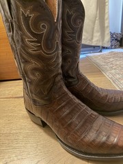 Dan Post Bayou Genuine Caiman Boots Men’s Size 12D DP3074