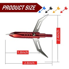 USA 12Pcs Hunting 100 Grain Broadheads Compound Bow Crossbow Bow Archery Tips
