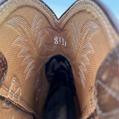 Ariat Sierra Saddle Western Work Boots Pull On Leather Round Toe Brown Size 8.5D