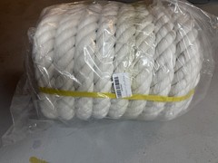 NEW! White Cotton Rope 1 1/2 inch x 100 feet! (Sells for $150 on Amazon)
