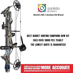 Dragon X8 RTH Compound Bow Package – Adjustable 18-31”, 0-70 lbs, Ready to Hunt