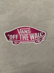 VANS Off The Wall 3” Inch Skateboard Sticker Pink Ombré Decal Waterproof Vinyl