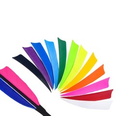 Zshjgjr 50Pcs 3 4 5 Shield Cut Archery Fletches Arrow Feathers Turkey Feather