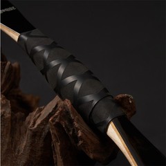 Archery 46″ Traditional Short Bow Horsebow Recurve Bow Bamboo&Fiberglass Limbs