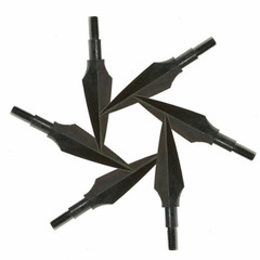 12X 150gr Archery Arrowheads Hunting Tips Screw Points Crossbow Arrow Broadheads