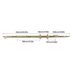 44in Rear Live Axle Kit Brake Steering Tie Rod 10″ Wheels fit Golf Cart Go Kart