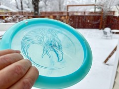 Champion FLAT Firebird Fierce Falcon Disc Golf Swirl Innova Artist Limited #6036
