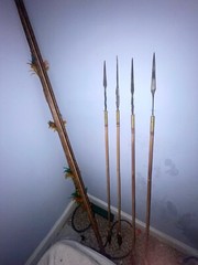 authentic bow and arrows from a tribe in the mountains of the Philippines